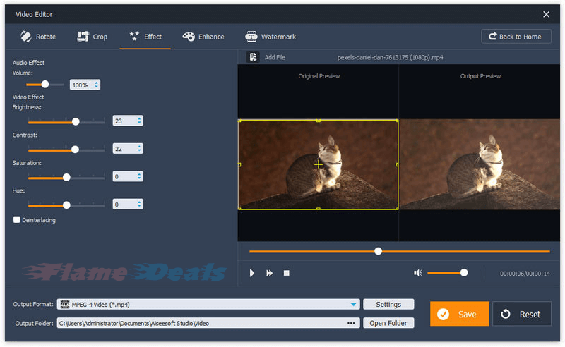 aiseesoft-video-editor-pro-interface