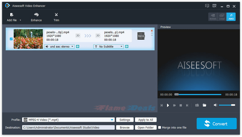 aiseesoft-video-enhancer-interface