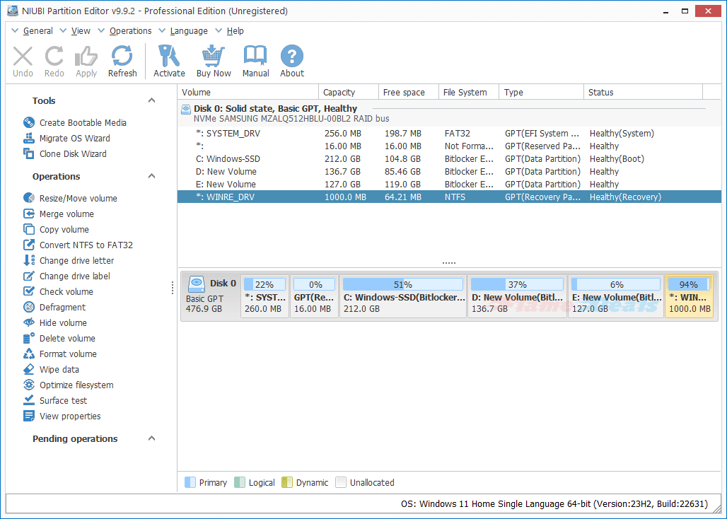 niubi-partition-editor-professional-interface