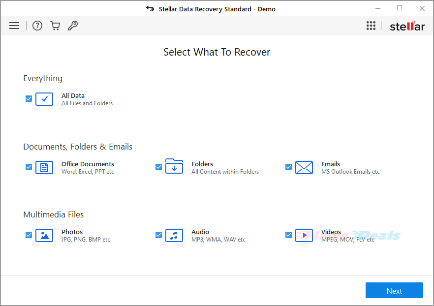 stellar-data-recovery-for-windows-interface