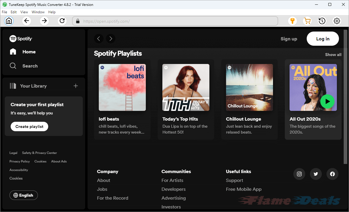 tunekeep-spotify-music-converter-interface