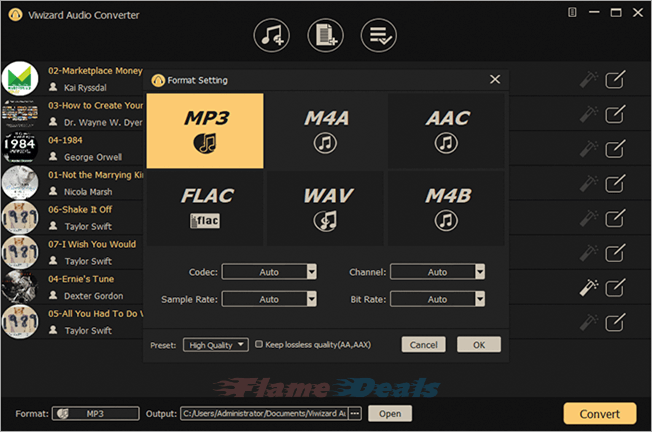 viwizard-audio-converter-interface