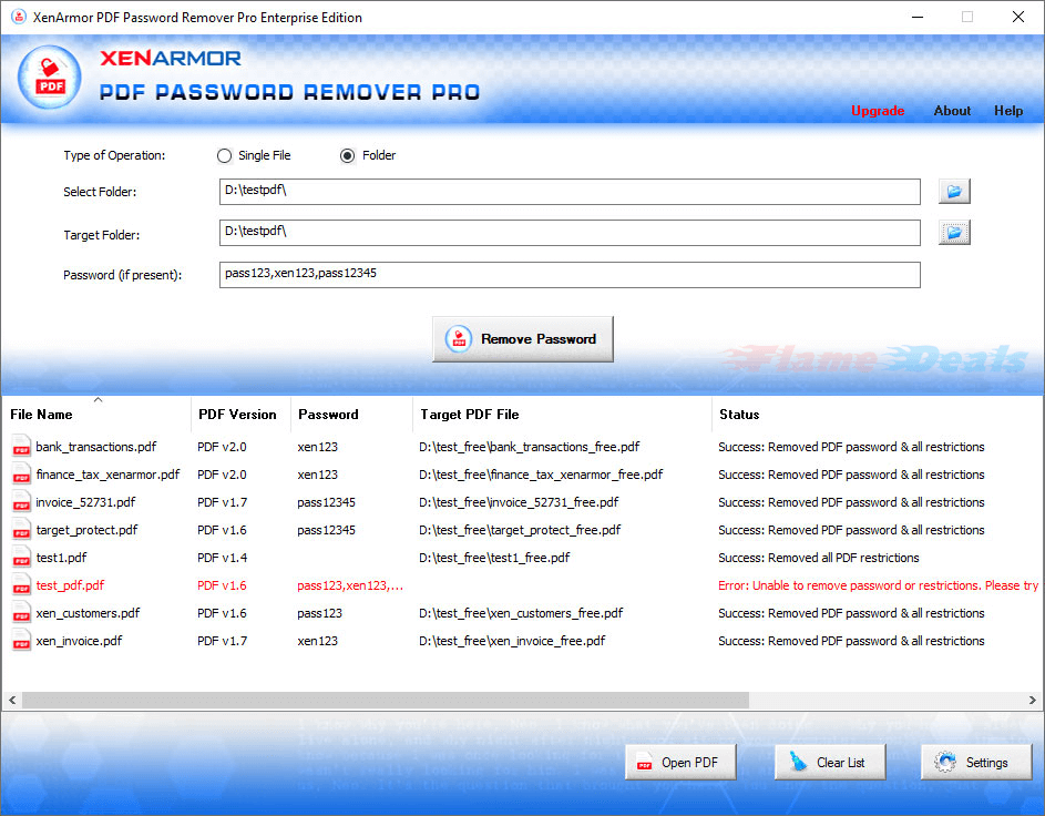 xenarmor-pdf-password-remover-pro-screenshot